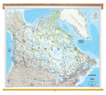 Canada Wall Map Classroom Pull Down